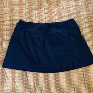 Lands' End Deep Blue Swim Skirt